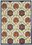 7' X 10' Ivory And Blue Floral Indoor Outdoor Area Rug