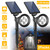 2Pcs Solar Spotlight Outdoor Dusk To Dawn Light 