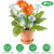 4Pcs Clear Glass Plant Watering Globes Iridescent Rainbow 