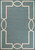 5' X 7' Spa Coastal Bordered Indoor Outdoor Area Rug
