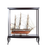 23" Dark Brown Glass Standard Display Stand