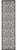 2' X 6' Gray Floral Indoor Outdoor Area Rug