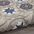 2' X 6' Blue And Gray Floral Indoor Outdoor Area Rug