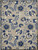 7' X 10' Blue And Gray Floral Indoor Outdoor Area Rug