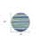 8' Round Blue Round Abstract Handmade Indoor Outdoor Area Rug