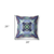 26"x26" Peacock Blue Light Blue Zippered Broadcloth Geometric Throw Pillow