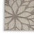 8' X 11' Gray Floral Indoor Outdoor Area Rug