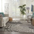 8' X 11' Gray Floral Indoor Outdoor Area Rug