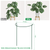 8Pcs Garden Plant Support Stake Half Round Iron Garden Plant