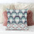 20x20 White Green Pink Blown Seam Broadcloth Floral Throw Pillow
