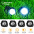 4Packs Solar Rock Lights Outdoor Solar Garden Lights 