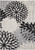 8' X 11' Black And White Floral Indoor Outdoor Area Rug