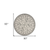 8' Round Gray and Ivory Round Damask Handmade Indoor Outdoor Area Rug