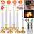 6 Packs Flameless Taper Candles