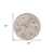 8' Light Grey Floral Round Indoor Area Rug