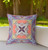 16"x16" Purple Orange Zippered Broadcloth Geometric Throw Pillow