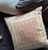 20" X 20" Off White And Orange Broadcloth Floral Throw Pillow