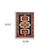 5' X 8' Blue Red Machine Woven Medallions Indoor Area Rug