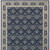 7' X 10' Navy And Gray Floral Ditsy Area Rug