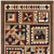 5' X 7' Brown And Red Ikat Patchwork Area Rug