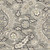 8' X 11' Gray Damask Indoor Outdoor Area Rug