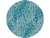 8' Round Teal Blue Abstract Indoor Outdoor Area Rug