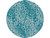 8' Round Teal Blue Abstract Indoor Outdoor Area Rug