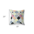 20" X 20" Yellow And Pink Broadcloth Floral Throw Pillow