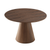 Round Modern Walnut Dining Table