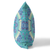 20" X 20" Blue And Purple Broadcloth Floral Throw Pillow