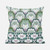 20x20 Green Pink Blown Seam Broadcloth Floral Throw Pillow