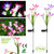 2Pcs Solar Garden Lights Outdoor Lily Flower LED 