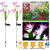 2Pcs Solar Garden Lights Outdoor Lily Flower LED 