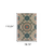 7' X 9' Blue and Gray Damask Indoor Outdoor Area Rug