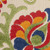 7' X 10' Green And Ivory Floral Indoor Outdoor Area Rug