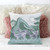 20x20 Green White Deer Blown Seam Broadcloth Animal Print Throw Pillow