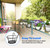 4Pcs Round Hanging Railing Planters 