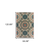 8' X 10' Blue and Gray Damask Indoor Outdoor Area Rug