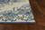 8' X 10' Ivory and Blue Damask Handmade Indoor Outdoor Area Rug