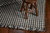 3' X 5' Gray Wool Houndstooth Hand Woven Area Rug
