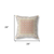 26" X 26" Off White And Orange Broadcloth Floral Throw Pillow