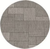 8' Round Gray Southwestern Indoor Outdoor Area Rug