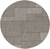 8' Round Gray Southwestern Indoor Outdoor Area Rug