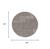 8' Round Gray Southwestern Indoor Outdoor Area Rug