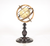 8" X 7.5" X 16.5" Globe In Brass Rings