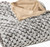 Brown Faux Fur Ombre Plush Throw