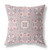 20" X 20" Muted Pink Broadcloth Floral Throw Pillow