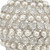 Set Of Two 4" Silver And Clear Faux Crystal Decorative Orbs
