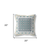 20" X 20" White And Green Broadcloth Floral Throw Pillow