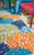 2' X 10' Ivory And Blue Floral Indoor Outdoor Area Rug